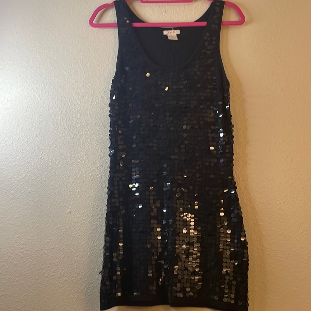 Black sequin dress